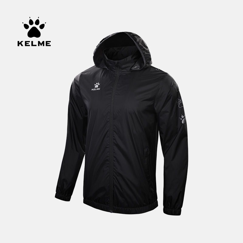 Outdoor Sport Jacket - KELME Men's Waterproof Jacket Windbreaker Soccer