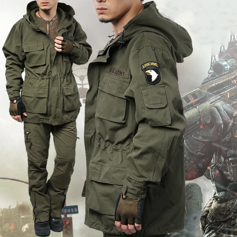Outdoor Sport Winter Jacket - US Military Fleece Tactical Windbreaker Jacket