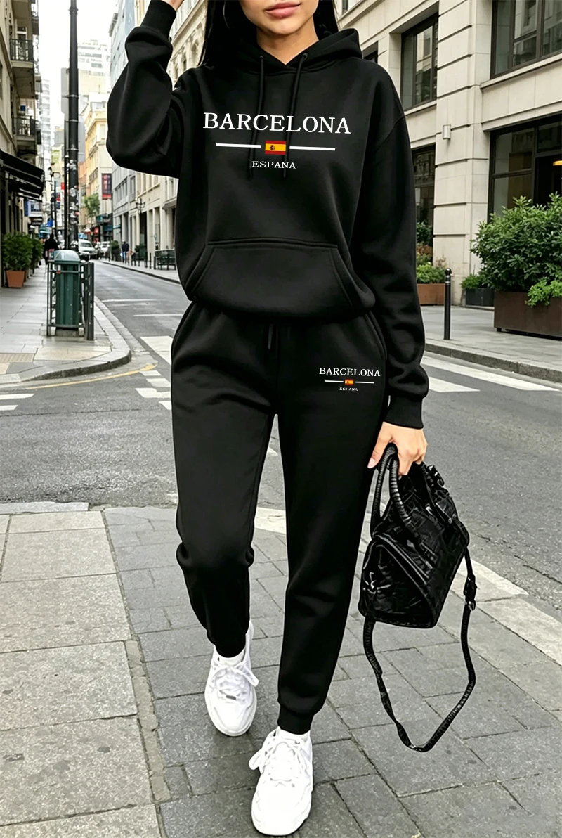 Outdoor Sportswear - Fashion Womens Tracksuit Printing Casual Hoodie