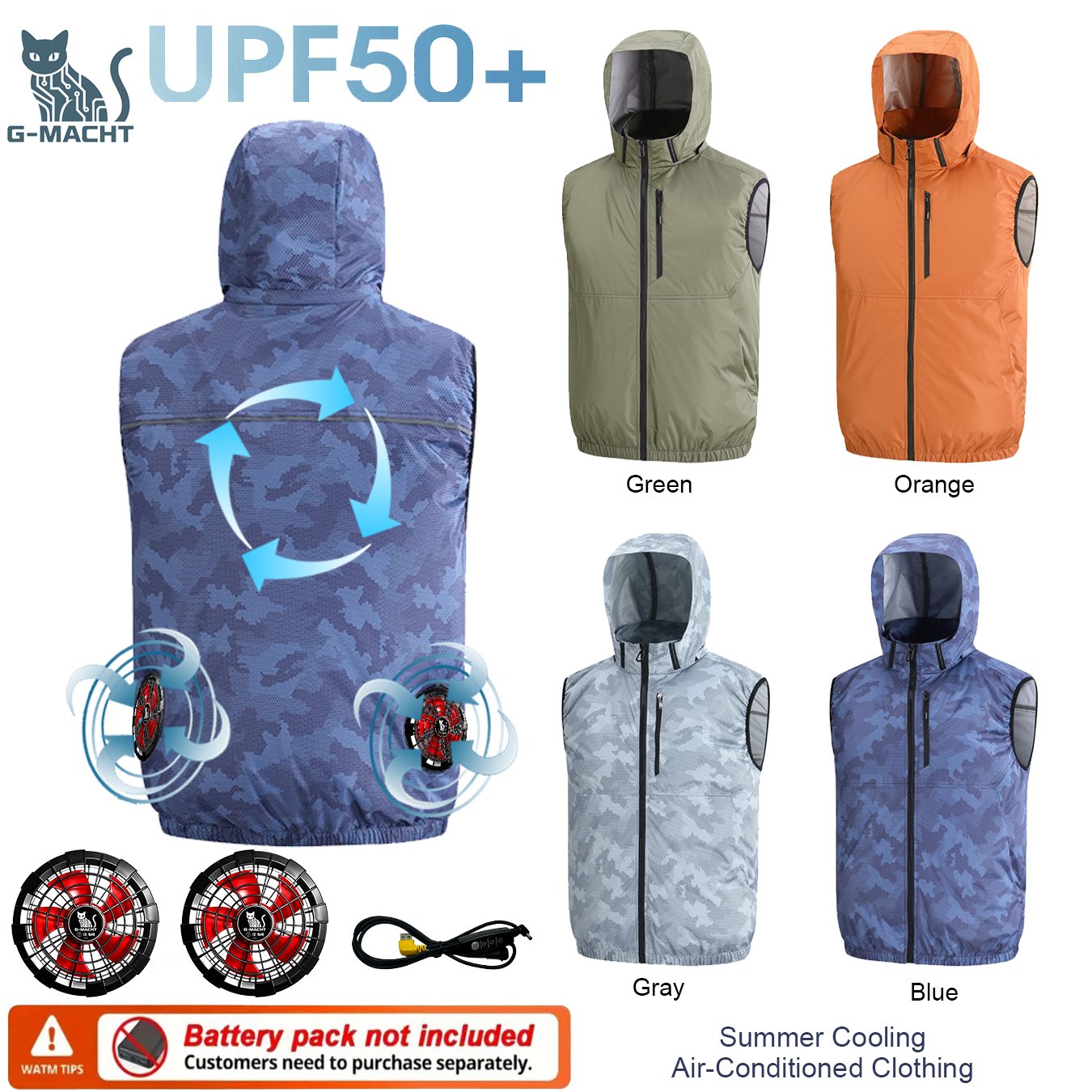 Summer Sport 12V/5V Fan Air Co - огляд і ціна Outdoor Sport Jacket Brand