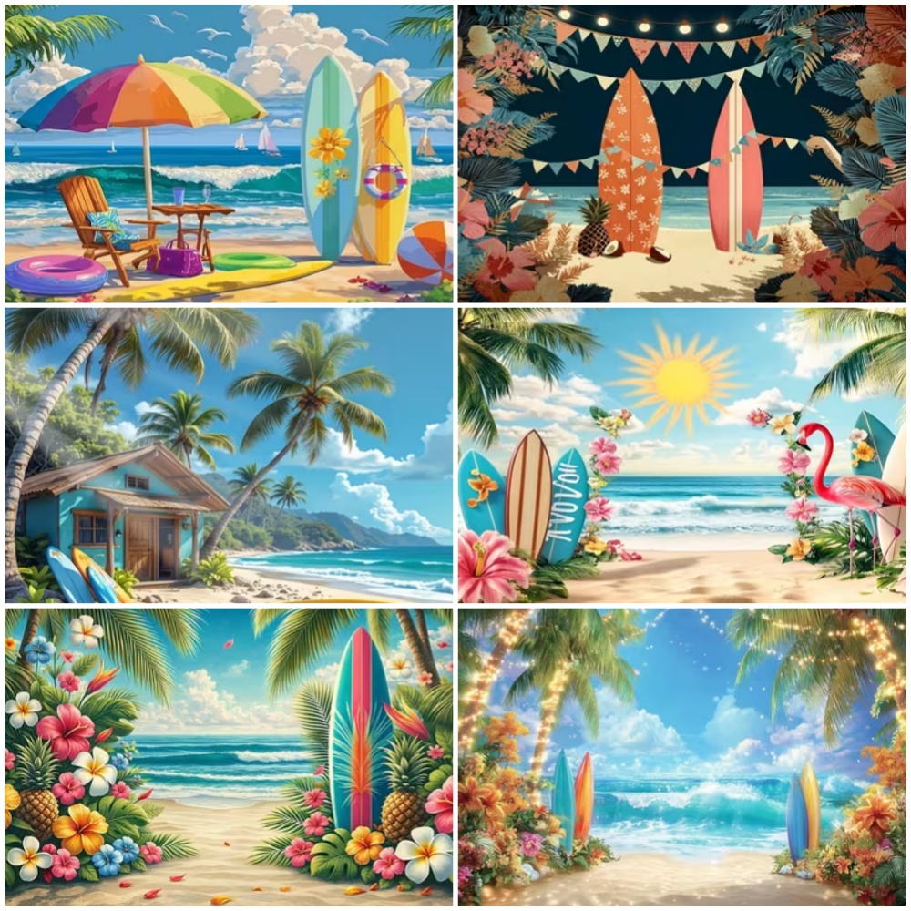 Summer Surfboard Theme Backdro - огляд і ціна Outdoor Sport Background
