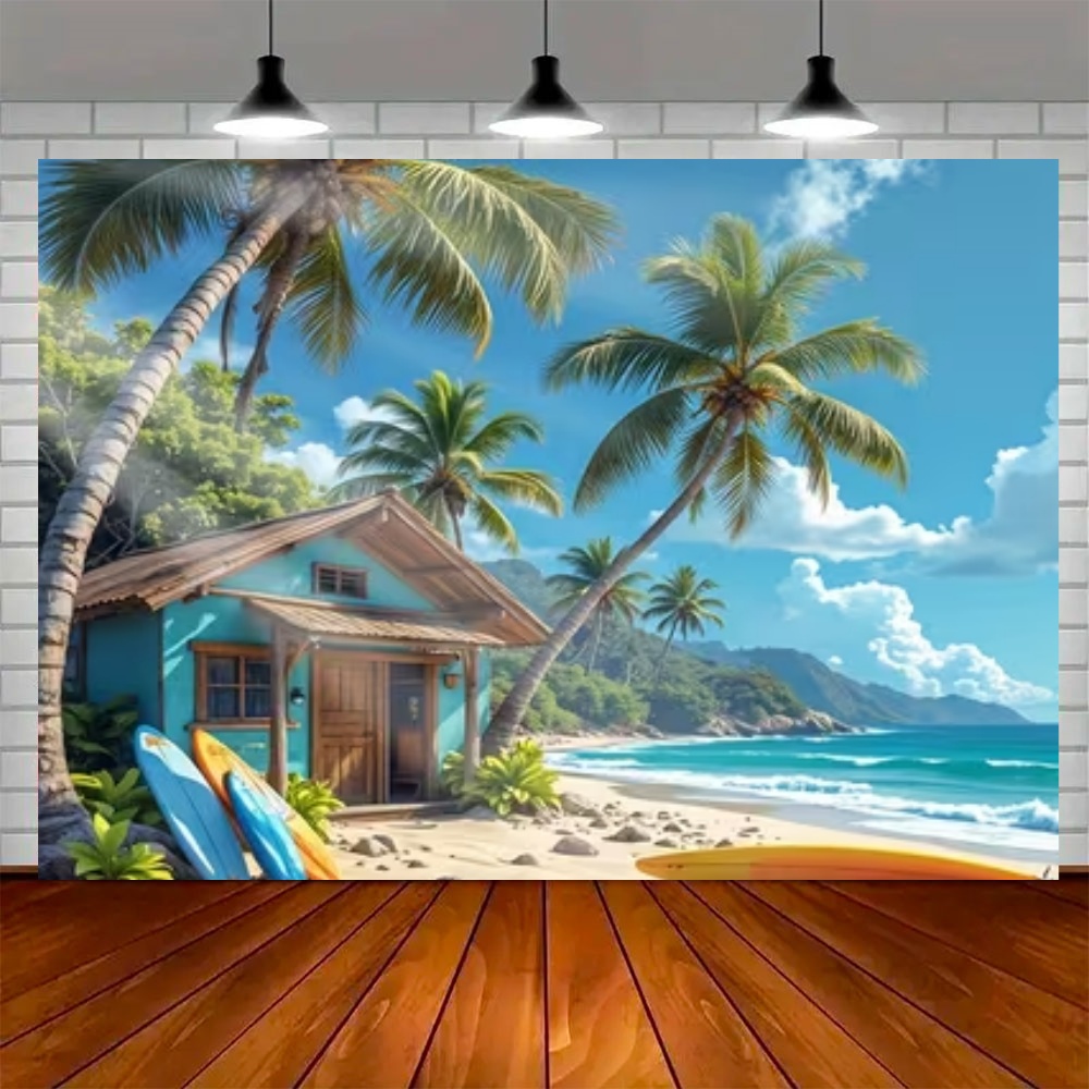 Summer Surfboard Theme Backdro - огляд і ціна Outdoor Sport Background