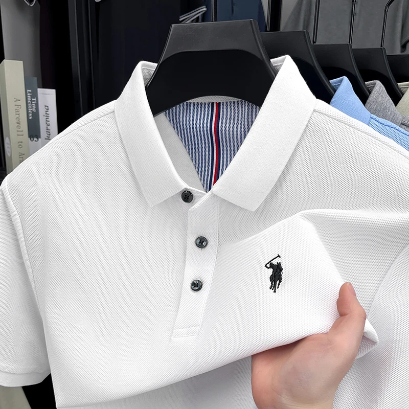 Men's 100% Cotton Short Sleeve - огляд і ціна Polo Shirt Equestrian