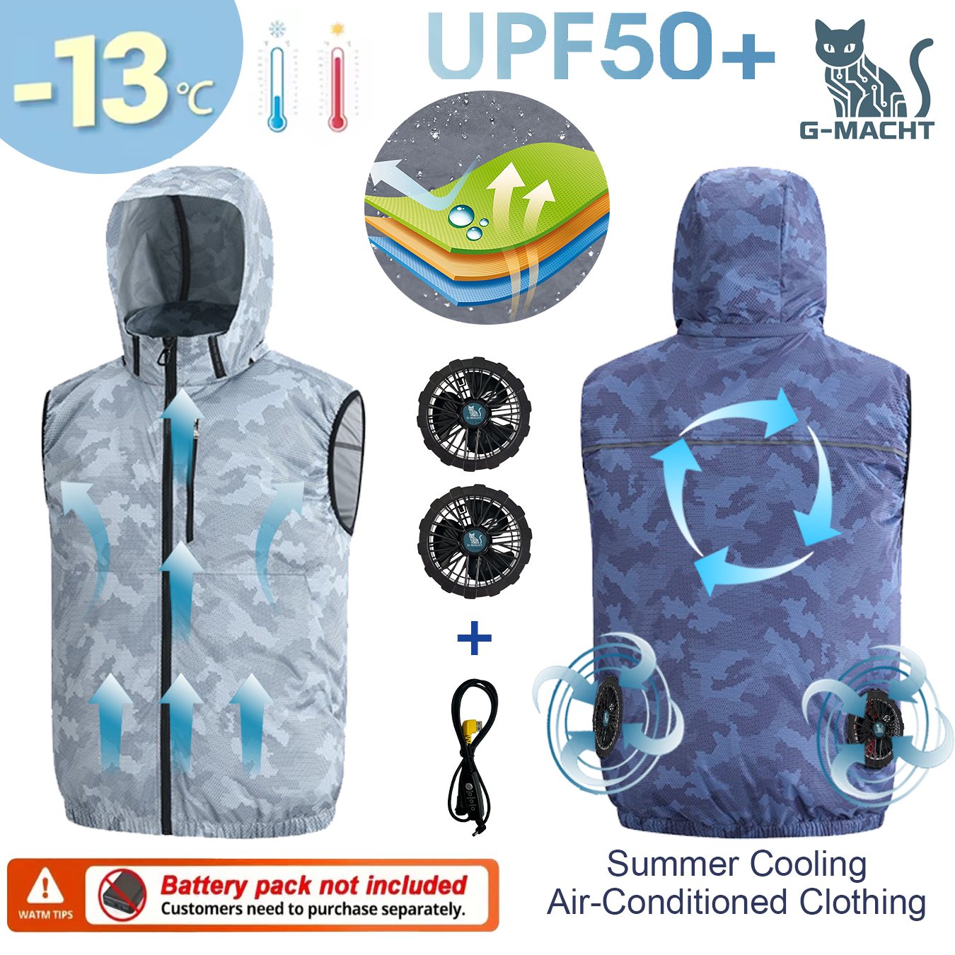 Summer Sport 12V/5V Fan Air Co - огляд і ціна Outdoor Sport Jacket Brand